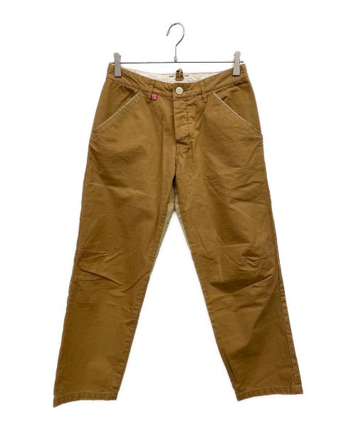 快晴堂（カイセイドウ）快晴堂 (カイセイドウ) パッチワークパンツ ブラウン サイズ:Sの古着・服飾アイテム