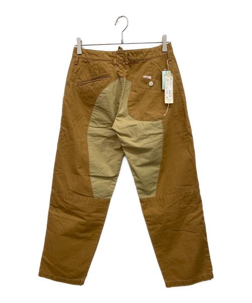 快晴堂（カイセイドウ）快晴堂 (カイセイドウ) パッチワークパンツ ブラウン サイズ:Sの古着・服飾アイテム