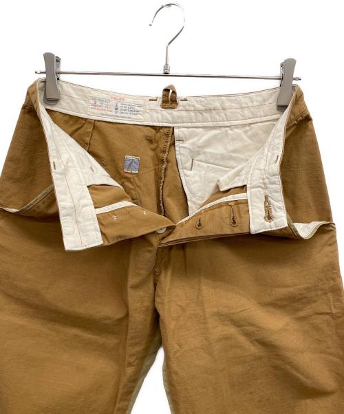 快晴堂（カイセイドウ）快晴堂 (カイセイドウ) パッチワークパンツ ブラウン サイズ:Sの古着・服飾アイテム