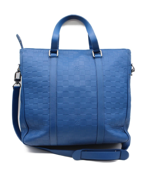 LOUIS VUITTON（ルイ ヴィトン）LOUIS VUITTON (ルイヴィトン) タダオPM ブルー サイズ:PM ダミエアンフィニ N41352 CA0144の古着・服飾アイテム
