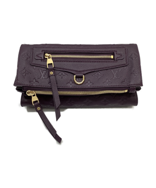 LOUIS VUITTON（ルイ ヴィトン）LOUIS VUITTON (ルイヴィトン) クラッチバッグ パープル モノグラム・アンプラント M93826 TR2171の古着・服飾アイテム