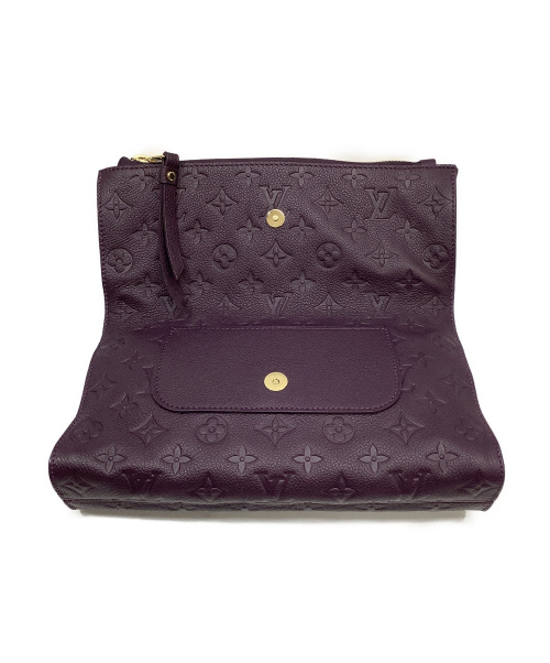 LOUIS VUITTON（ルイ ヴィトン）LOUIS VUITTON (ルイヴィトン) クラッチバッグ パープル モノグラム・アンプラント M93826 TR2171の古着・服飾アイテム