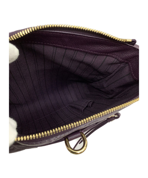 LOUIS VUITTON（ルイ ヴィトン）LOUIS VUITTON (ルイヴィトン) クラッチバッグ パープル モノグラム・アンプラント M93826 TR2171の古着・服飾アイテム