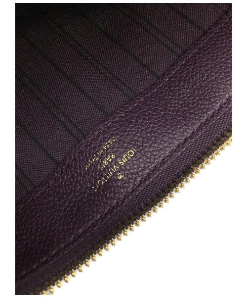 LOUIS VUITTON（ルイ ヴィトン）LOUIS VUITTON (ルイヴィトン) クラッチバッグ パープル モノグラム・アンプラント M93826 TR2171の古着・服飾アイテム