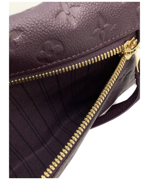 LOUIS VUITTON（ルイ ヴィトン）LOUIS VUITTON (ルイヴィトン) クラッチバッグ パープル モノグラム・アンプラント M93826 TR2171の古着・服飾アイテム
