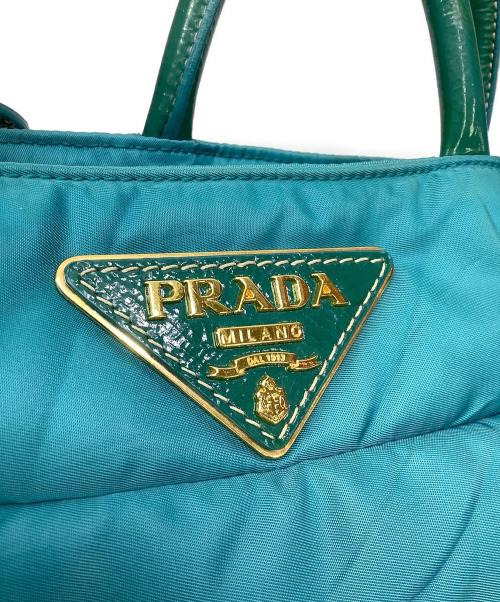 PRADA（プラダ）PRADA (プラダ) ハンドバッグ ブルーの古着・服飾アイテム