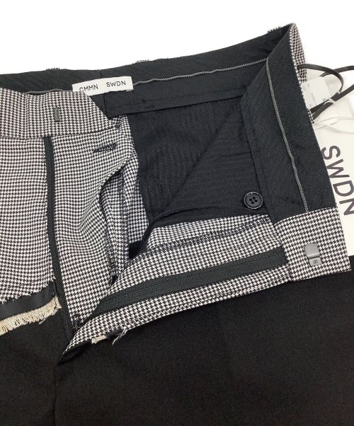 CMMN SWDN（コモンスウェーデン）CMMN SWDN (コモンスウェーデン) パンツ ブラック×ホワイト サイズ:46 未使用品の古着・服飾アイテム