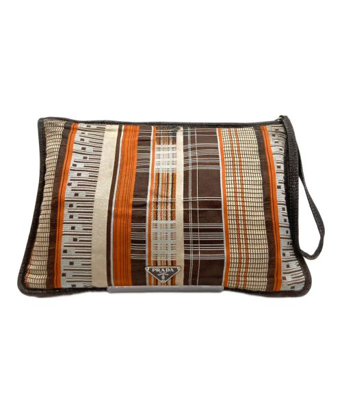 PRADA（プラダ）PRADA (プラダ) クラッチバッグ マルチカラーの古着・服飾アイテム