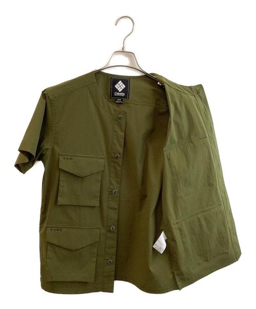 Columbia（コロンビア）Columbia (コロンビア) ノーカラーシャツ サイズ:Mの古着・服飾アイテム
