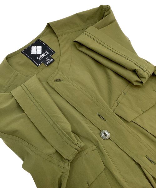 Columbia（コロンビア）Columbia (コロンビア) ノーカラーシャツ サイズ:Mの古着・服飾アイテム