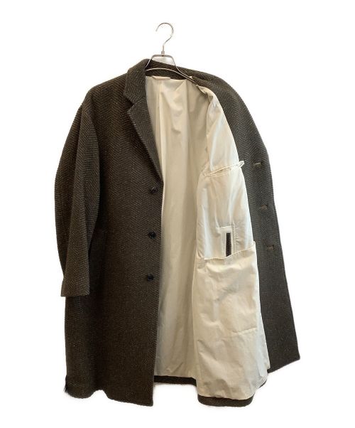 Phlannel（フランネル）Phlannel (フランネル) チェスターコート ブラウン サイズ:Sの古着・服飾アイテム