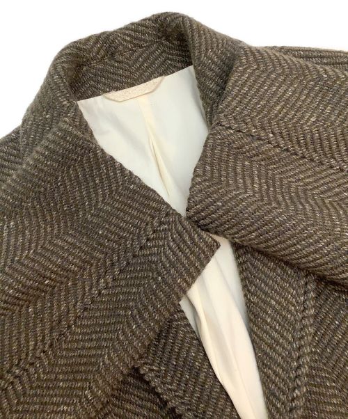 Phlannel（フランネル）Phlannel (フランネル) チェスターコート ブラウン サイズ:Sの古着・服飾アイテム