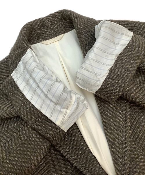 Phlannel（フランネル）Phlannel (フランネル) チェスターコート ブラウン サイズ:Sの古着・服飾アイテム