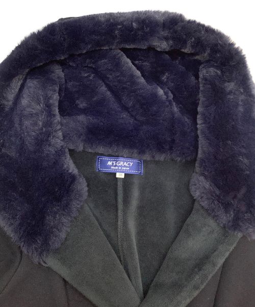 M'S GRACY（エムズグレイシー）M'S GRACY (エムズグレイシー) フーデッドコート ブラック サイズ:38の古着・服飾アイテム