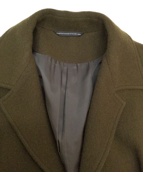 COMPOSITION:SEE ATTACHED LABEL（コンポジション シーアタッチドレーベル）COMPOSITION:SEE ATTACHED LABEL (コンポジション シーアタッチドレーベル) チェスターコート カーキ サイズ:2の古着・服飾アイテム