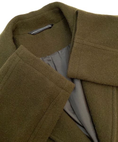 COMPOSITION:SEE ATTACHED LABEL（コンポジション シーアタッチドレーベル）COMPOSITION:SEE ATTACHED LABEL (コンポジション シーアタッチドレーベル) チェスターコート カーキ サイズ:2の古着・服飾アイテム