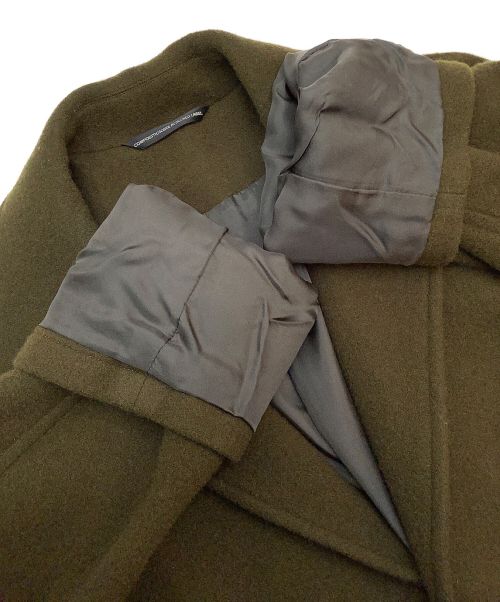 COMPOSITION:SEE ATTACHED LABEL（コンポジション シーアタッチドレーベル）COMPOSITION:SEE ATTACHED LABEL (コンポジション シーアタッチドレーベル) チェスターコート カーキ サイズ:2の古着・服飾アイテム