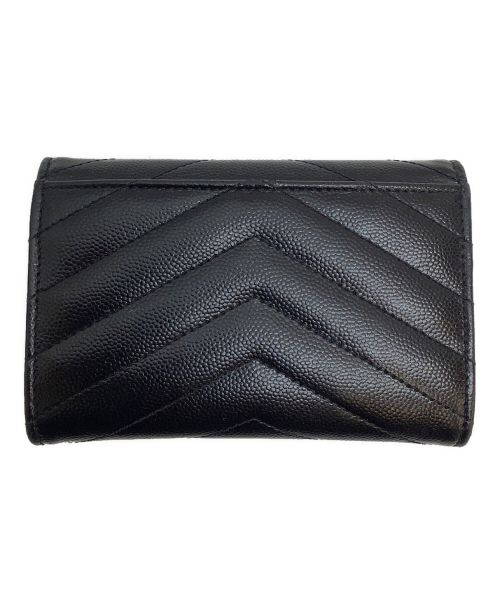 Saint Laurent Paris（サンローランパリ）Saint Laurent Paris (サンローランパリ) 2つ折り財布 ブラックの古着・服飾アイテム