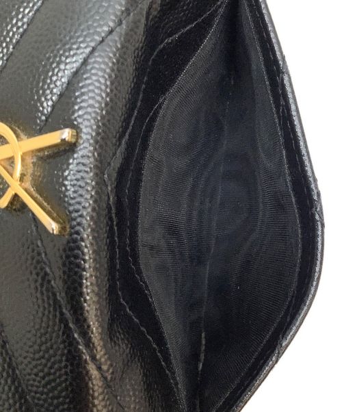 Saint Laurent Paris（サンローランパリ）Saint Laurent Paris (サンローランパリ) 2つ折り財布 ブラックの古着・服飾アイテム