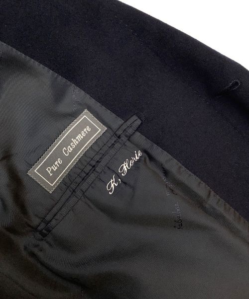 Salvatore Ferragamo（サルヴァトーレ フェラガモ）Salvatore Ferragamo (サルヴァトーレ フェラガモ) カシミヤコート ネイビー サイズ:50の古着・服飾アイテム