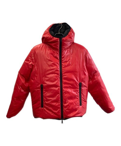 MONCLER（モンクレール）MONCLER (モンクレール) リバーシブルダウンジャケット ブラック×レッド サイズ:Sの古着・服飾アイテム