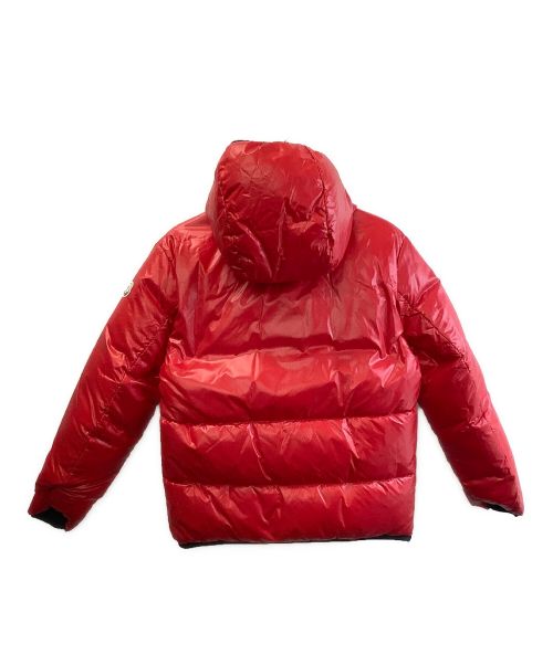 MONCLER（モンクレール）MONCLER (モンクレール) リバーシブルダウンジャケット ブラック×レッド サイズ:Sの古着・服飾アイテム
