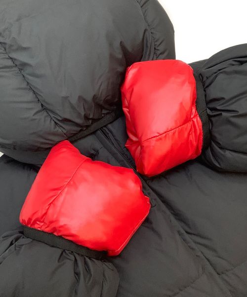 MONCLER（モンクレール）MONCLER (モンクレール) リバーシブルダウンジャケット ブラック×レッド サイズ:Sの古着・服飾アイテム