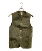 POST O'ALLSポストオーバーオールズ）の古着「ハンティングベスト」｜カーキ