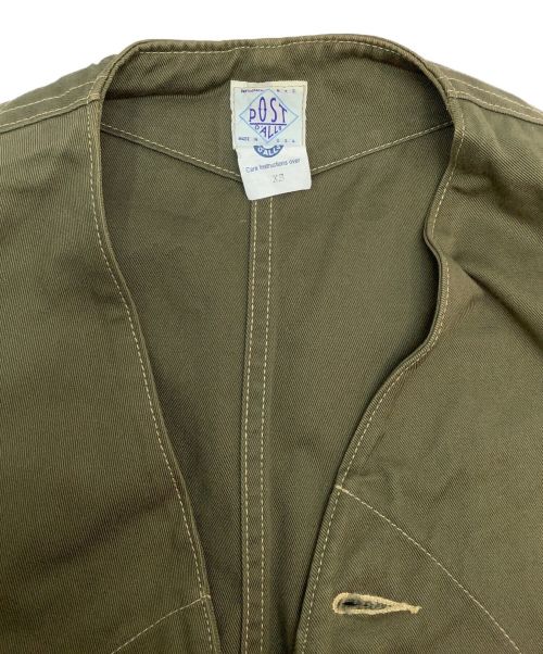 POST O'ALLS（ポストオーバーオールズ）POST O'ALLS (ポストオーバーオールズ) ハンティングベスト カーキ サイズ:XSの古着・服飾アイテム