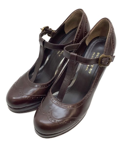 BURBERRY BLUE LABEL（バーバリーロンドンブルーレーベル）BURBERRY BLUE LABEL (バーバリーブルーレーベル) パンプス ブラウン サイズ:5の古着・服飾アイテム