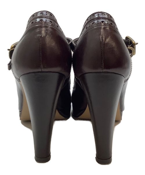 BURBERRY BLUE LABEL（バーバリーロンドンブルーレーベル）BURBERRY BLUE LABEL (バーバリーブルーレーベル) パンプス ブラウン サイズ:5の古着・服飾アイテム