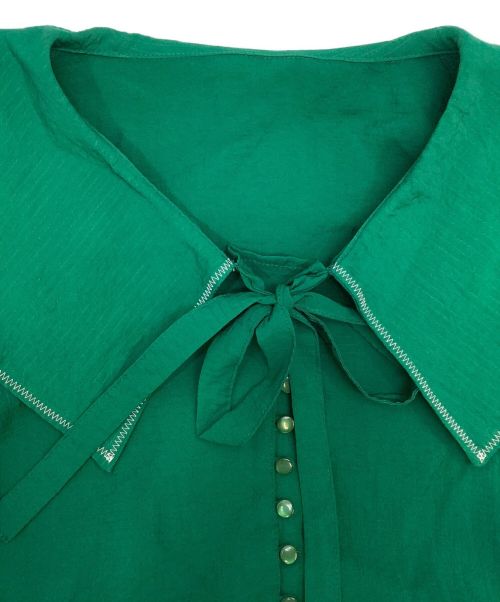 dear sisterhood（ディアシスターフッド）dear sisterhood (ディアシスターフッド) ブラウス グリーン サイズ:Fの古着・服飾アイテム