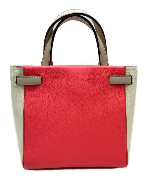 Kate Spade（ケイトスペード）Kate Spade (ケイトスペード) トートバッグ ピンク×アイボリーの古着・服飾アイテム
