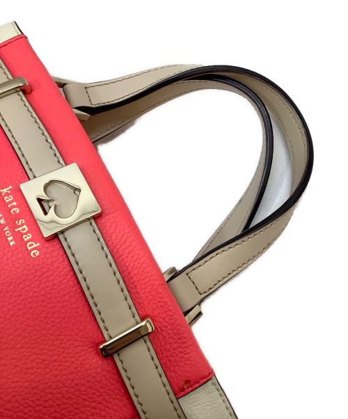 Kate Spade（ケイトスペード）Kate Spade (ケイトスペード) トートバッグ ピンク×アイボリーの古着・服飾アイテム