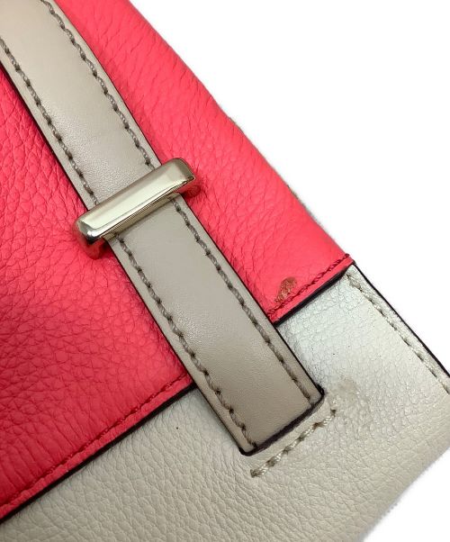 Kate Spade（ケイトスペード）Kate Spade (ケイトスペード) トートバッグ ピンク×アイボリーの古着・服飾アイテム