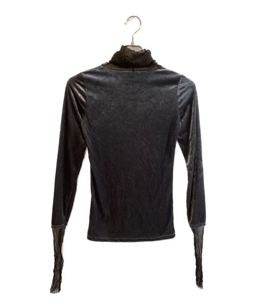 FILL THE BILL（フィルザビル）FILL THE BILL (フィルザビル) ベロアカットソー グレー サイズ:2の古着・服飾アイテム