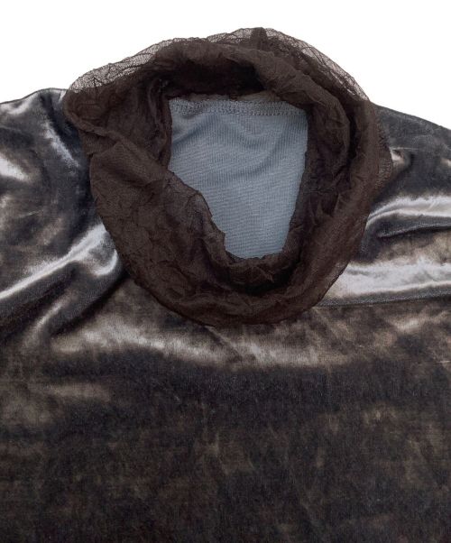 FILL THE BILL（フィルザビル）FILL THE BILL (フィルザビル) ベロアカットソー グレー サイズ:2の古着・服飾アイテム