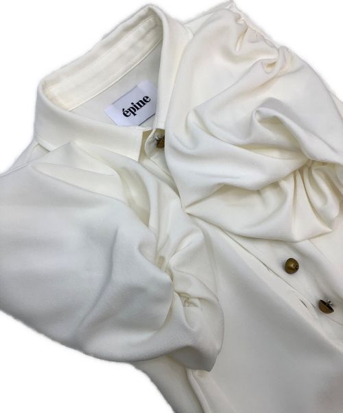 epine（エピヌ）epine (エピヌ) 半袖シャツ ホワイト サイズ:Fの古着・服飾アイテム