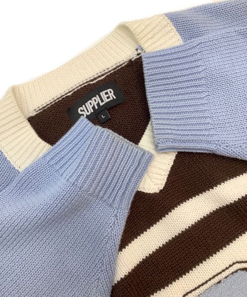 SUPPLIER（サプライヤー）SUPPLIER (サプライヤー) セーター ブルー サイズ:Lの古着・服飾アイテム
