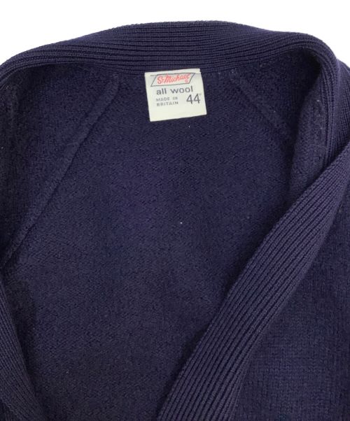 St Michael（セントミカエル）St Michael (セントミカエル) ニットカーディガン ネイビー サイズ:44の古着・服飾アイテム
