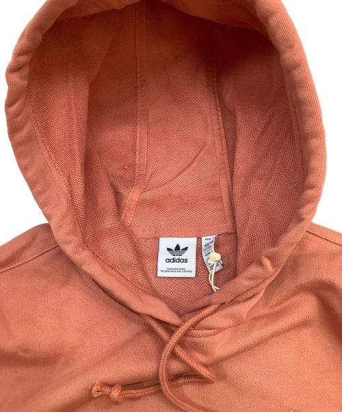 adidas（アディダス）adidas (アディダス) プルオーバーパーカー オレンジ サイズ:Lの古着・服飾アイテム