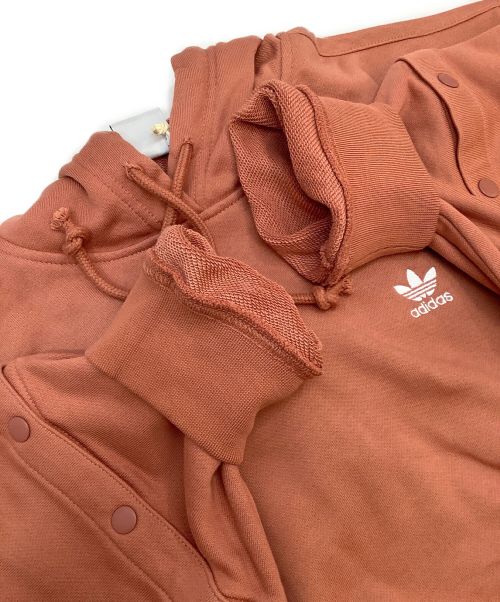 adidas（アディダス）adidas (アディダス) プルオーバーパーカー オレンジ サイズ:Lの古着・服飾アイテム