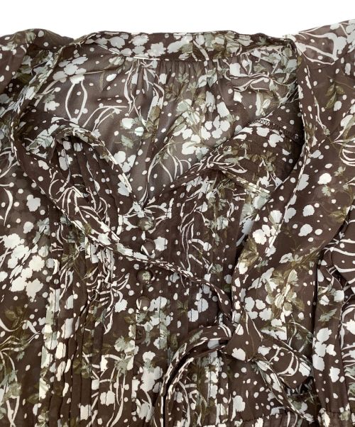 Snidel（スナイデル）Snidel (スナイデル) ワンピース ブラウン×ホワイトの古着・服飾アイテム