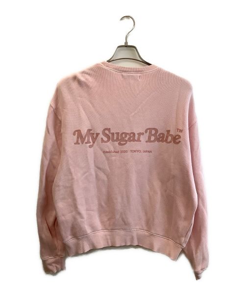 My Sugar Babe（マイシュガーベイブ）My Sugar Babe (マイシュガーベイブ) スウェット ピンク サイズ:Mの古着・服飾アイテム