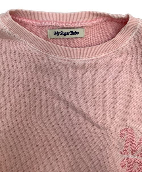 My Sugar Babe（マイシュガーベイブ）My Sugar Babe (マイシュガーベイブ) スウェット ピンク サイズ:Mの古着・服飾アイテム