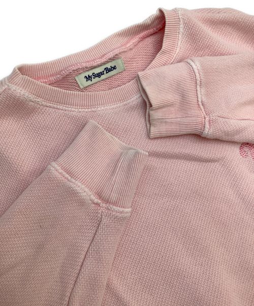 My Sugar Babe（マイシュガーベイブ）My Sugar Babe (マイシュガーベイブ) スウェット ピンク サイズ:Mの古着・服飾アイテム