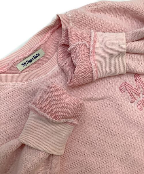 My Sugar Babe（マイシュガーベイブ）My Sugar Babe (マイシュガーベイブ) スウェット ピンク サイズ:Mの古着・服飾アイテム