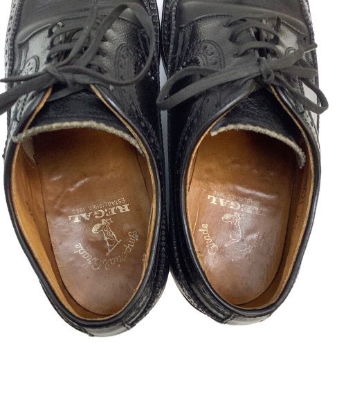 REGAL（リーガル）REGAL (リーガル) ウィングチップシューズ ブラック サイズ:23.5の古着・服飾アイテム