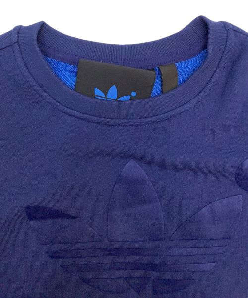 adidas（アディダス）adidas (アディダス) BLUEVERSION クルーネックスウェット ブルー サイズ:Sの古着・服飾アイテム
