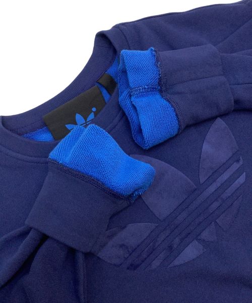 adidas（アディダス）adidas (アディダス) BLUEVERSION クルーネックスウェット ブルー サイズ:Sの古着・服飾アイテム